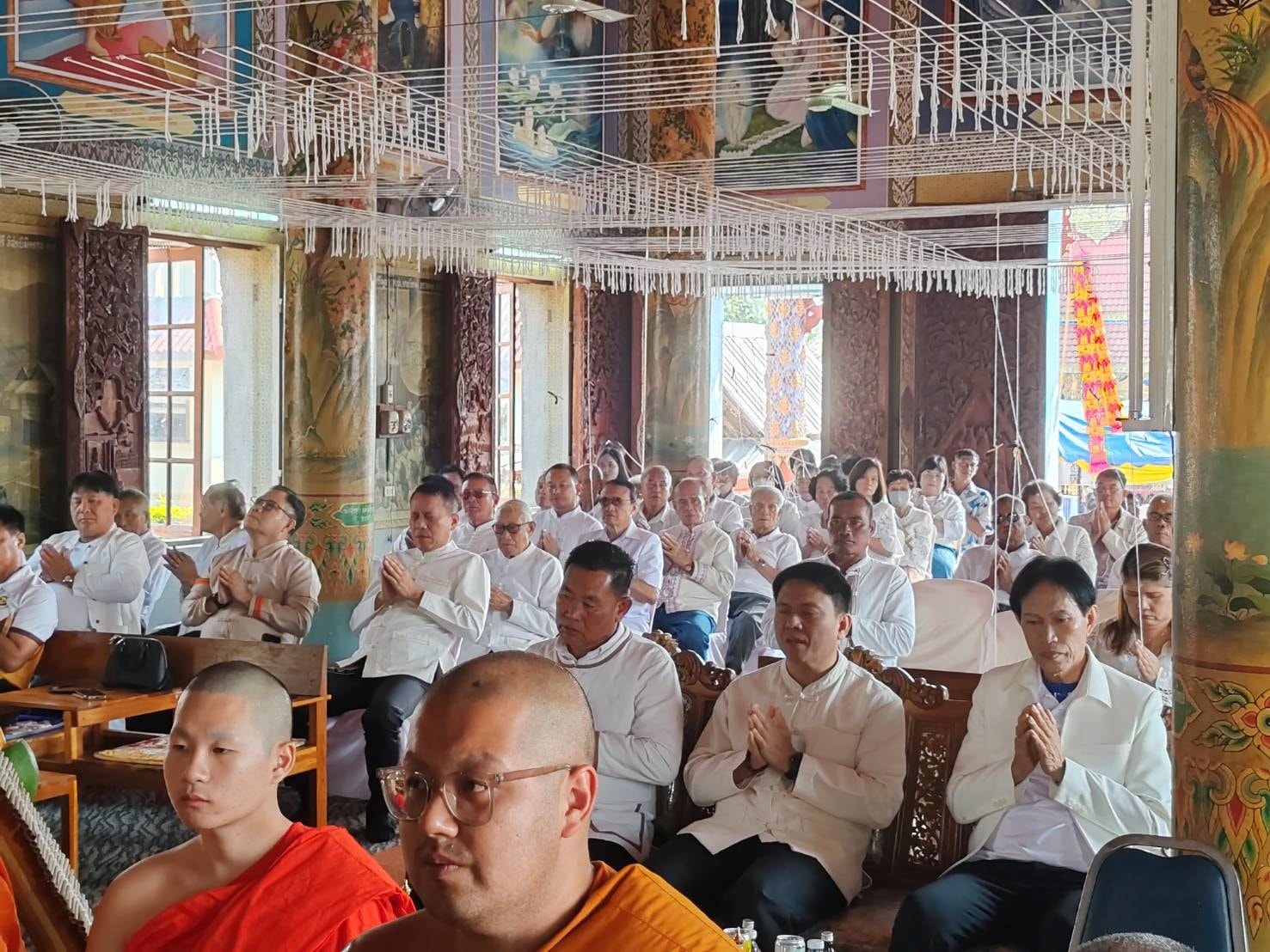 ทรงน้ำพระเจ้าแสนแซ่ วัดป่าแฝกใต้ ต.ป่าแฝก